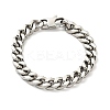 Non-Tarnish 201 Stainless Steel Curb Chain Bracelet for Men Women BJEW-H550-06C-P-1