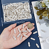 180Pcs 3-Hole Iron Grade A Rhinestone Bridge Spacers RB-BBC0001-04S-3