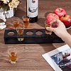 6 Round Holes Acrylic Shot Glasses Holders AJEW-WH0651-27-3