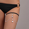 Alloy Rhinestone Sexy Multilayer Tassel Leg Chain WG728BB-11-1