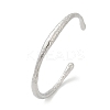 304 Stainless Steel Open Cuff  Bangles for Women BJEW-R019-03P-03-4