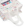 Printed Non-Woven Reusable Folding Wine Bottle Gift Bags with Handle LS-ABAG-C012-04A-3