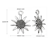 Tibetan Style Alloy Pendant LF8977Y-2