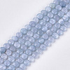 Natural Dyed White Jade Imitation Aquamarine Beads Strands G-S354-27-1-1