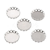 Non-Tarnish 316 Surgical Stainless Steel Cabochon Tray Settings STAS-I187-01I-P-1