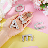 5Pcs 5 Styles Handmade Polymer Clay Rhinestone Big Pendants FIND-BT0001-39B-6