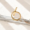 304 Stainless Steel Cuff Rings for Women RJEW-U039-01G-2