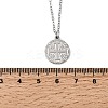 Jerusalem Cross 304 Stainless Steel Medal Pendant Necklaces NJEW-D349-01P-5