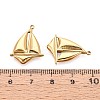 304 Stainless Steel Sailboat Pendants STAS-T071-23G-3
