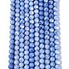 Ombre Effect Dyed Electroplate Opaque Glass Beads Strands LS-EGLA-Q130-01A-04-2