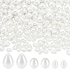 160Pcs 3 Styles Glass Pearl Teardrop Beads HY-NB0001-06B-1