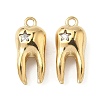 304 Stainless Steel Pendants STAS-C134-35G-1