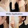 30Pcs Glass Pendants PALLOY-YW00034-6