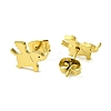 Cute Little Animal Theme 304 Stainless Steel Stud Earrings LS-EJEW-B041-03C-G-2