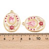 304 Stainless Steel Enamel Pendants STAS-C158-04G-01-3