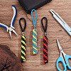 3Pcs 3 Colors Polypropylene Braided Corn Knot Pendant Decorations KEYC-HY0001-27-5