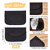 Carbon Fiber Key Car Wallets Car Bag Key Purse Pouch AJEW-WH0029-35-2