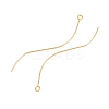 Brass Earring Findings KK-A274-17B-G-2