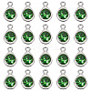 20Pcs Faceted Glass Charms RGLA-TADJ0001-01F-2