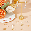 20Pcs 2 Color Brass Clip-on Earring Findings KK-BBC0011-04-4