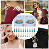 Round & Cube & Abacus Beaded Pendant Stitch Markers HJEW-AB00295-6