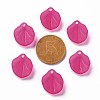 Transparent Frosted Acrylic Pendants MACR-S371-02A-706-3