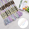 10 Skeins 6-Ply Polyester Embroidery Floss OCOR-CY0002-99A-5
