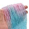 Transparent Painted Glass Beads Strands X1-DGLA-A034-T2mm-A22-2