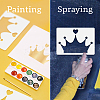 4Pcs 4 Styles PET Hollow Out Drawing Painting Stencils DIY-WH0669-062-3