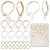 60Pcs 2 Colors Brass Leverback Earring Findings KK-CN0002-36-1