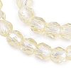 Transparent Glass Beads Strands EGLA-N028-01A-A09-4