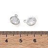 Brass Pave Clear Cubic Zirconia Charms CU-CBAD360-03P-01-3