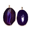 Natural Agate Big Pendants KK-F868-29G-01-1