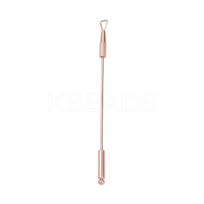 201 Stainless Steel Beadable Double Head Cuticle Pusher Nail Tools STAS-R161-01RG-1