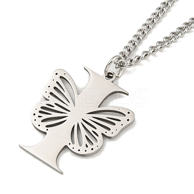 201 Stainless Steel Necklaces NJEW-Q336-01I-P-1