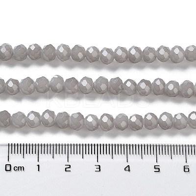 Baking Paint Imitation Jade Glass Bead Strands DGLA-A034-J6MM-A43-1