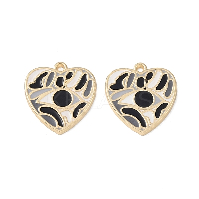 Rack Plating Alloy Enamel Pendants FIND-I038-08-1