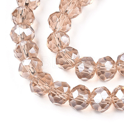 Electroplate Glass Beads Strands EGLA-A034-T8mm-A29-1