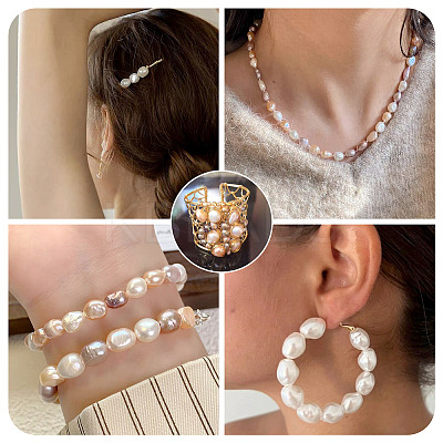2 Strands Natural Cultured Freshwater Pearl Beads Strands PEAR-TA0001-31-1