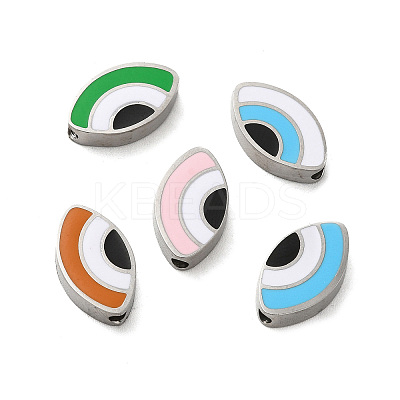 304 Stainless Steel Beads STAS-C074-09P-1