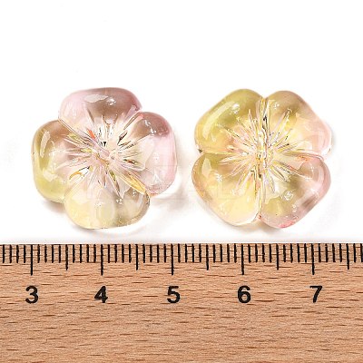 225Pcs Two Tone Transparent Acrylic Beads MACR-K359-26B-1