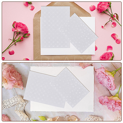 4 Bags 4 Styles Rectangle Translucent Tracing Paper Scrapbooking Paper Pads DIY-CP0010-98-1