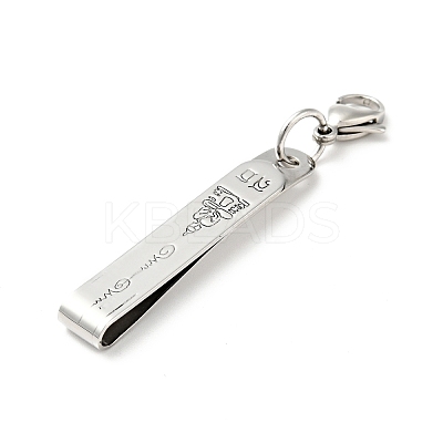 Tarnish Resistant 304 Stainless Steel Pendant Decorations STAS-C056-11P-1