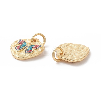 Rack Plating Brass Enamel Pendants KK-I689-10G-1