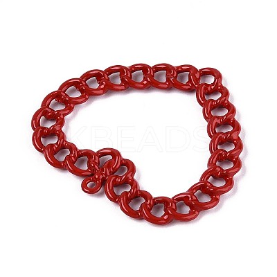 Spray Painted Alloy Pendants PALLOY-T092-89A-1