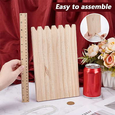 Wooden Neckalces Display Stands for Necklaces NDIS-WH0001-18-1