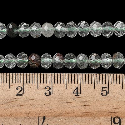 Natural Green Lodolite Quartz Bead Strands G-D344-A28-1