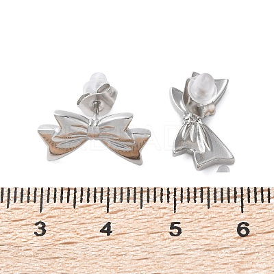 304 Stainless Steel Stud Earrings for Women EJEW-K306-04P-1