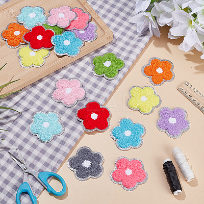 20Pcs 10 Colors Dollar Sign Computerized Embroidery Cloth Self Adhesive Patches PATC-HY0001-67-1