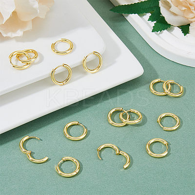 20Pcs Stainless Steel Huggie Hoop Earrings EJEW-DC0001-31-1